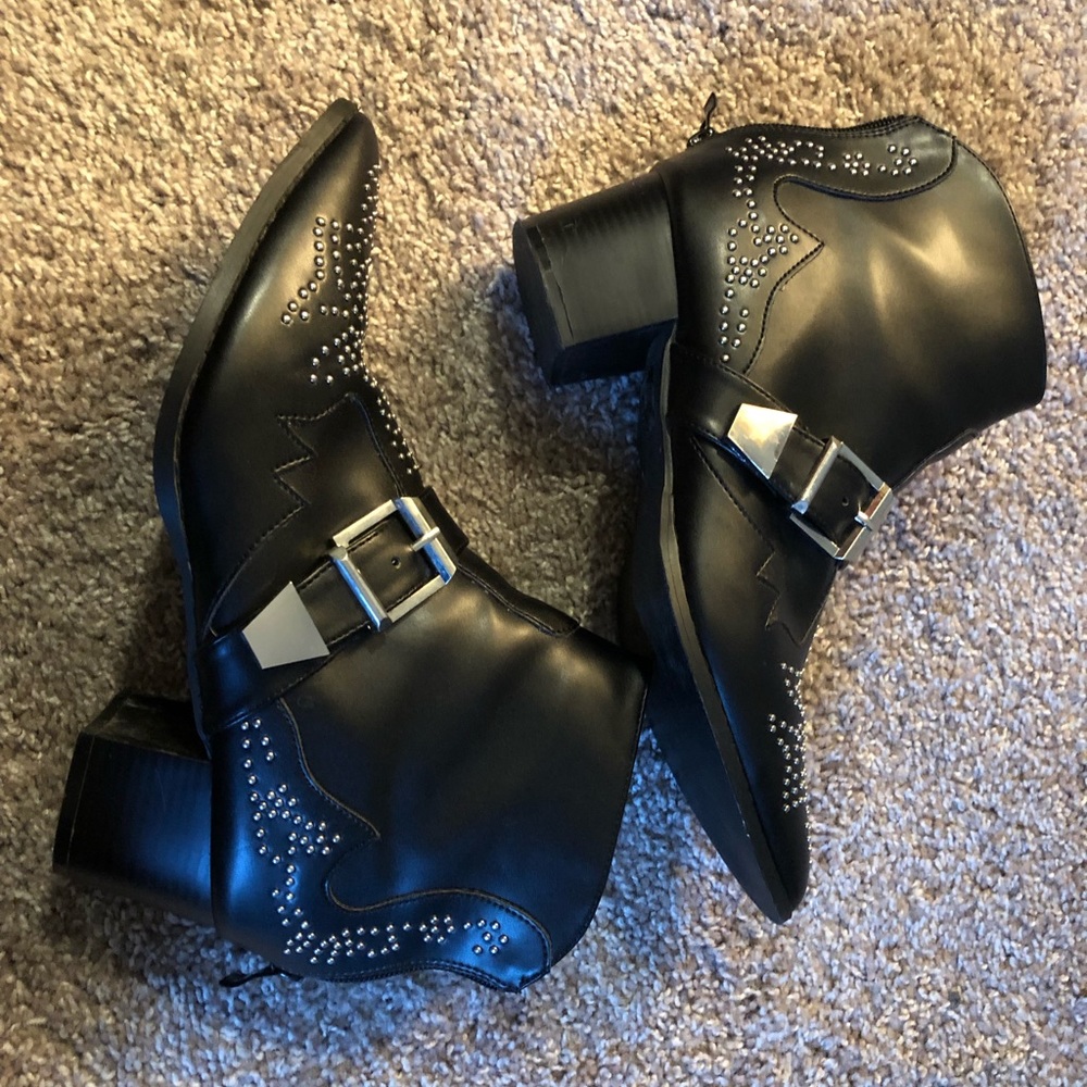 SOLD RAID Faux Leather Embellished Mini-Boot 9